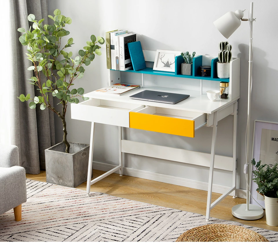 Industrial metal office desk netbook table computer desk for office furniture